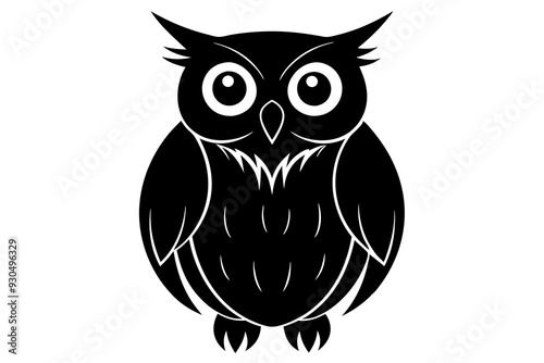 The learned owl vector art illustration photo