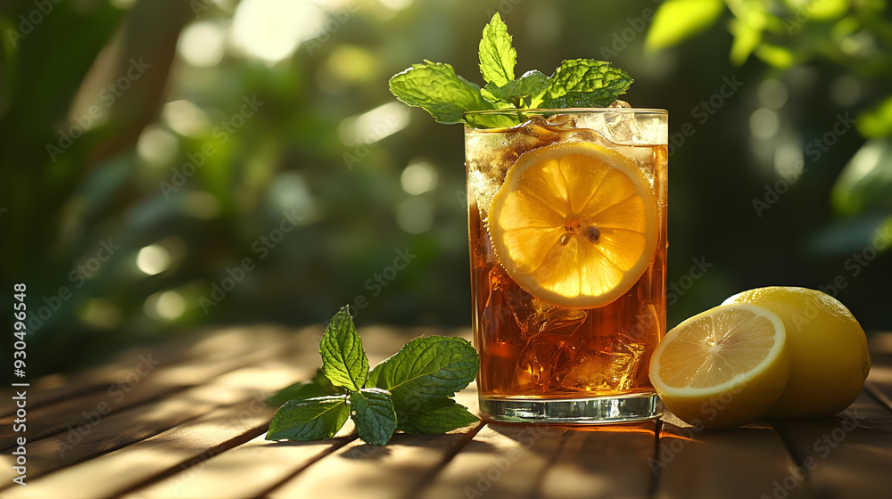 Refreshing Iced Tea with Lemon and Mint: Perfect Summer Drink Recipe Refreshing Iced Tea with Lemon and Mint: Perfect Summer Drink Recipe