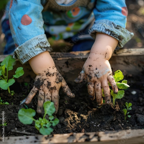Boy_has_dirty_hands_after_gardening._Taking_care