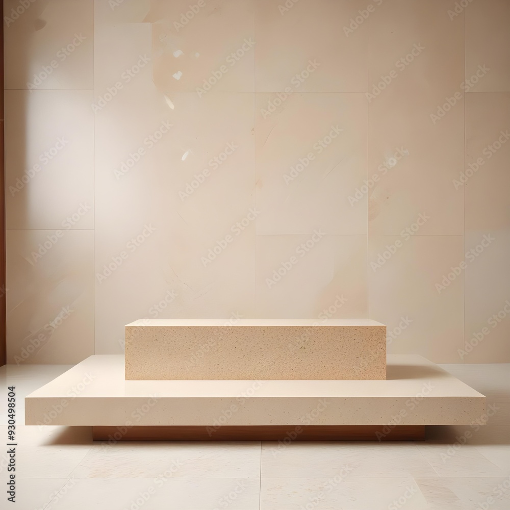 Beige Terrazzo simple product presentation Beige Terrazzo simple product presentation