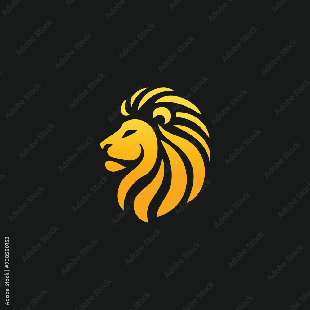 Lion logo design vector with vreative idea icon Lion logo design vector with vreative idea icon