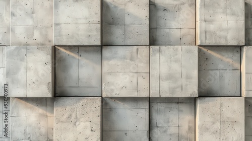 Rugged Urban Blocks  textured concrete formations create a minimalist backdrop  embodying the essence of city life with their raw  unrefined aesthetic.