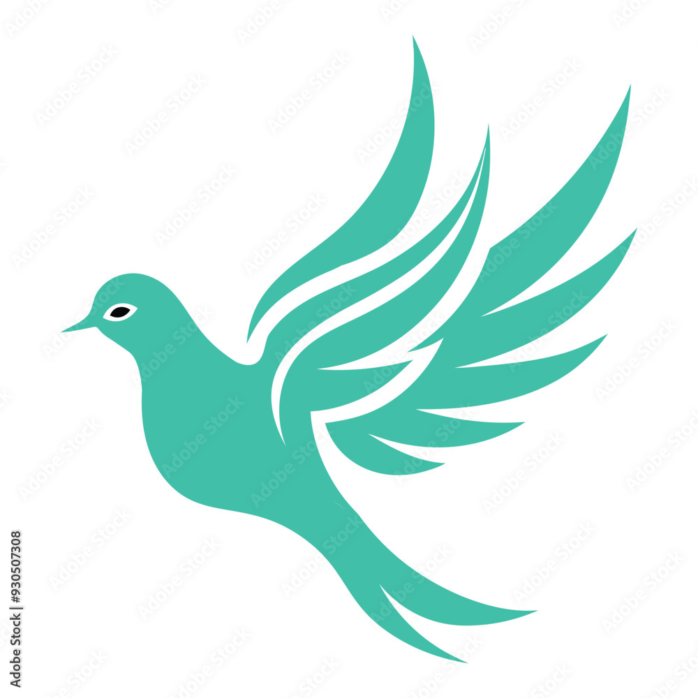 Obraz premium Bird wing dove logo design 13