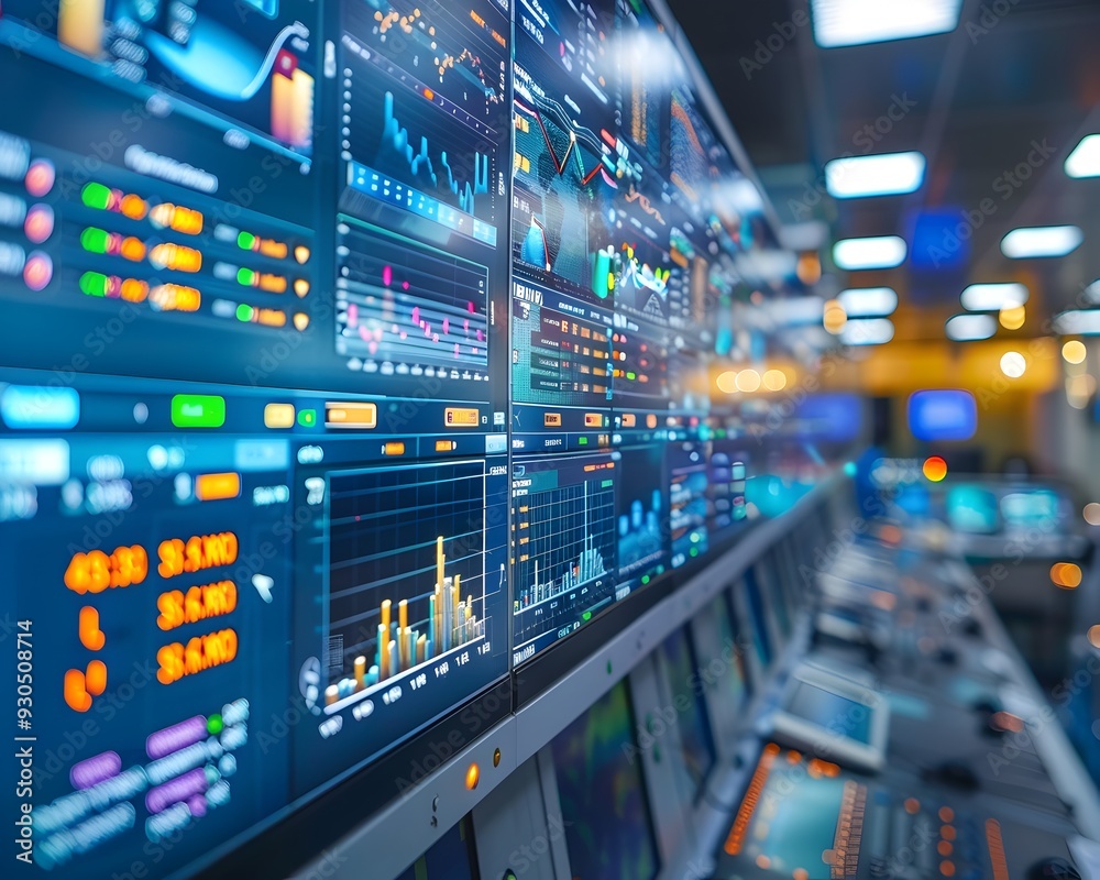 Smart Grid Control Center Monitoring Renewable Energy Flow and Efficiency Dashboard Smart Grid Control Center Monitoring Renewable Energy Flow and Efficiency Dashboard