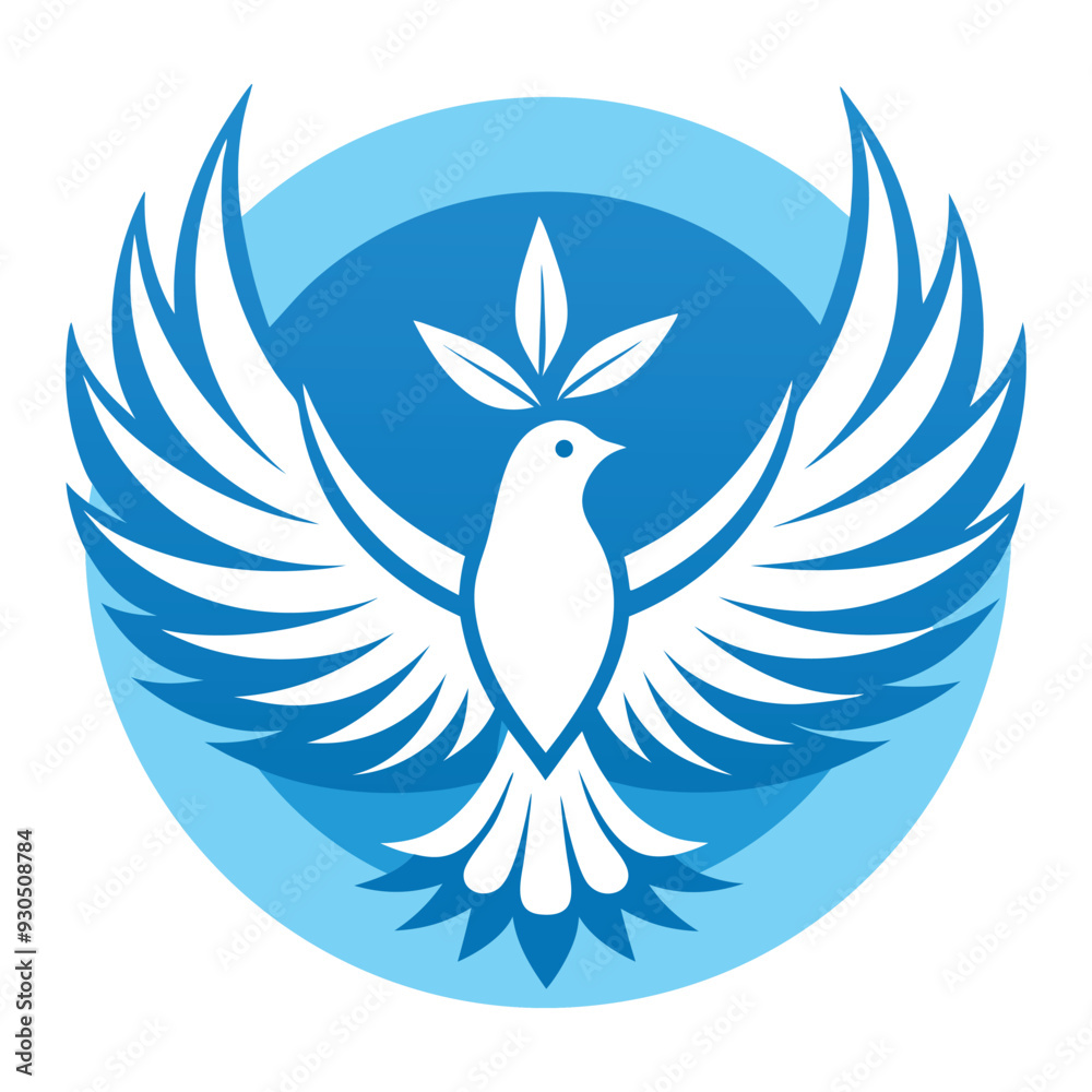 Obraz premium Bird wing dove logo design 18