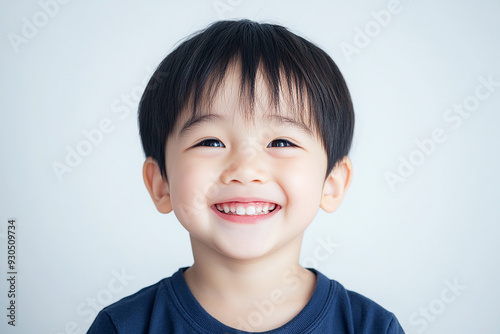 Child positive smile, happy and joyful kid, happy children's day