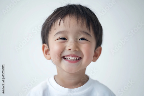 Child positive smile, happy and joyful kid, happy children's day