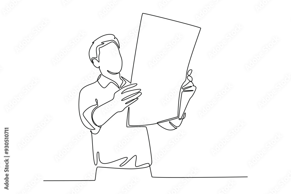 Budget planning concept. Single line draw design vector graphic illustration. Budget planning concept. Single line draw design vector graphic illustration.