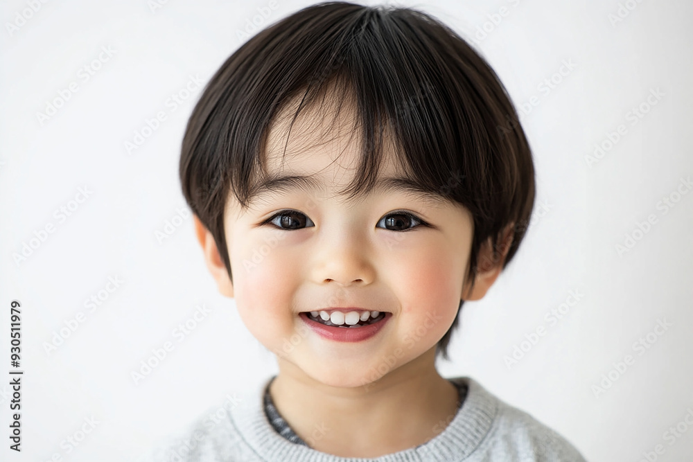 Child positive smile, happy and joyful kid, happy children's day 