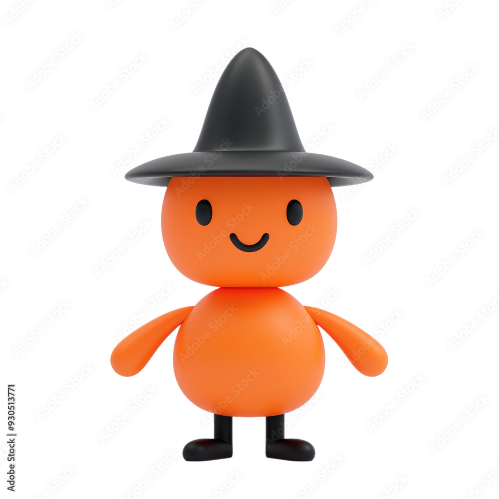 3D pumpkin character isolated on a transparent background 3D pumpkin character isolated on a transparent background
