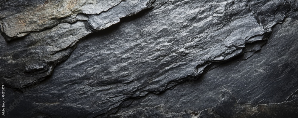 Dark grey black slate background or texture