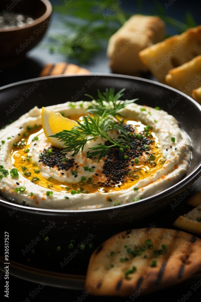 Taramasalata with Olive Oil Drizzle. Best For Banner, Flyer, and Poster Taramasalata with Olive Oil Drizzle. Best For Banner, Flyer, and Poster