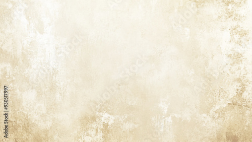 A white and brown wall covered in rust is captured up close, brown concrete wall as background, cement or stone old texture