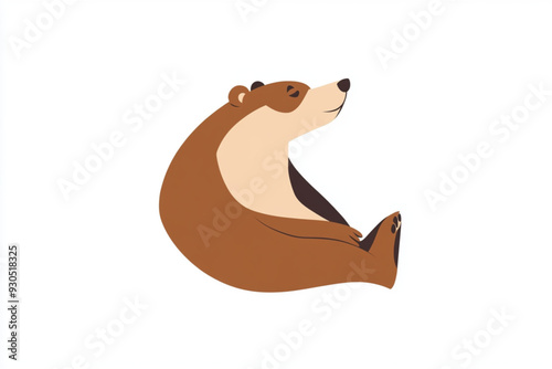 Cute baby vector stylized logo vector isolated on white background