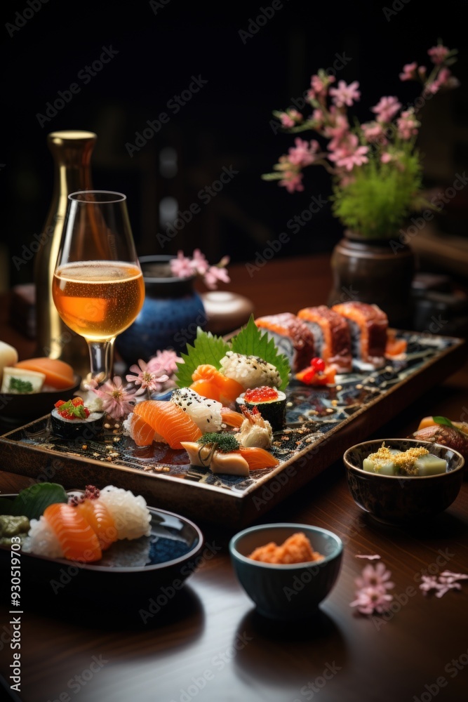 Kaiseki Multi Course Meal. Best For Banner, Flyer, and Poster Kaiseki Multi Course Meal. Best For Banner, Flyer, and Poster