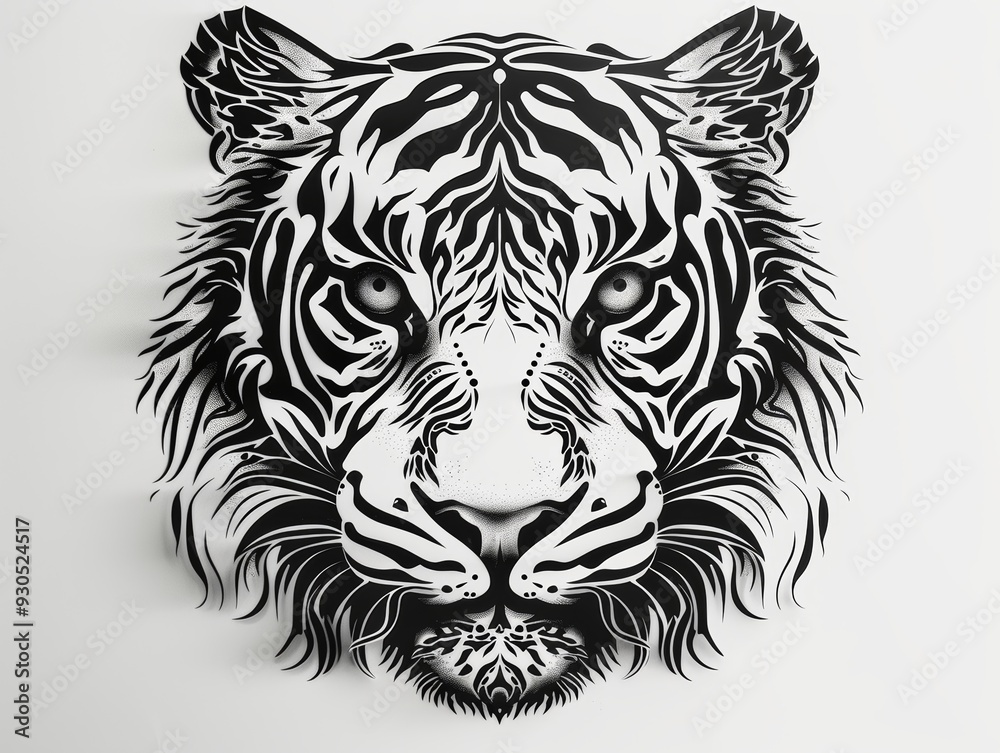 Tiger head. Polygonal low poly style vector illustration. Tiger head. Polygonal low poly style vector illustration.
