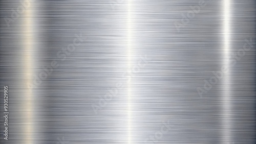 Sleek and modern brushed aluminum background with a shiny metallic silver texture, perfect for industrial designs