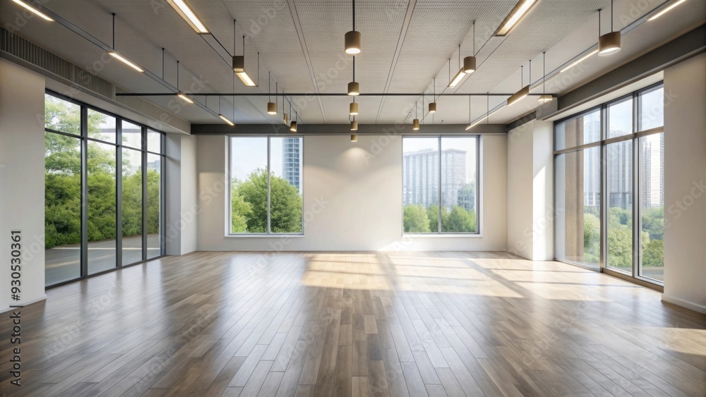Empty room with natural light for showcasing mock up designs Empty room with natural light for showcasing mock up designs