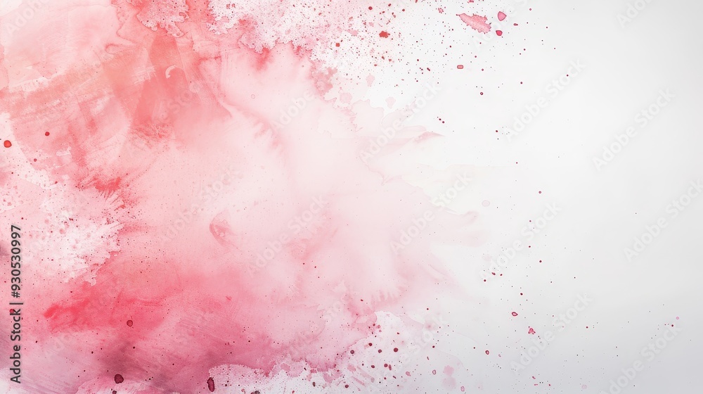 A splash of pink paint on a white background A splash of pink paint on a white background