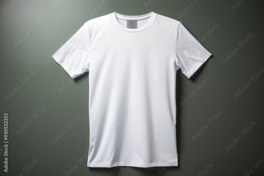 Blank White T-Shirt with Matte Finish, Emphasizing Fabric Quality and Craftsmanship
