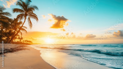 Sunrise on a Tropical Beach