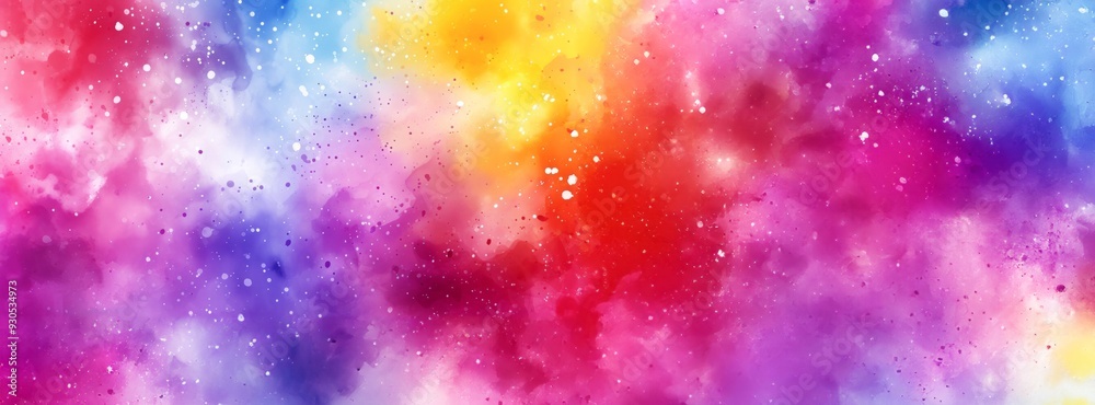 Vibrant Multicolored Abstract Galaxy Background with Nebula and Stars Vibrant Multicolored Abstract Galaxy Background with Nebula and Stars