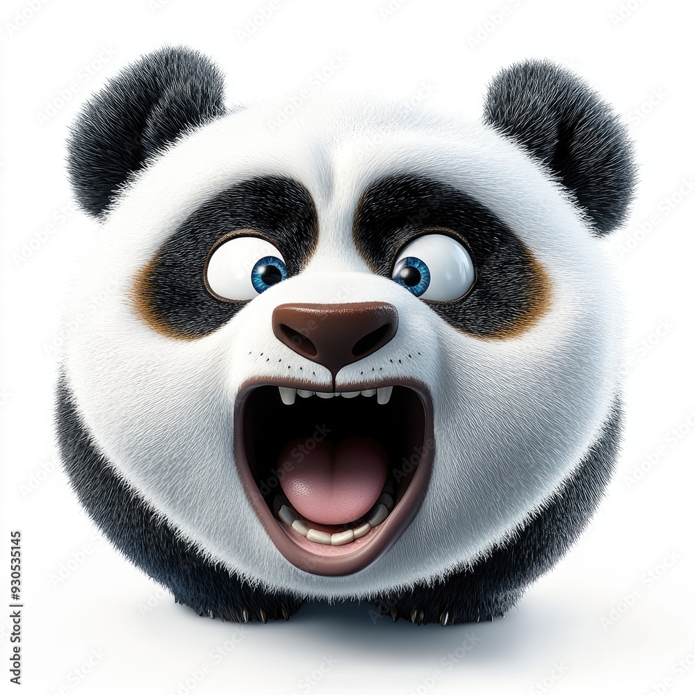 A very angry panda expressing frustration amidst A very angry panda expressing frustration amidst