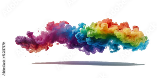 Beautiful rainbow festival background.  