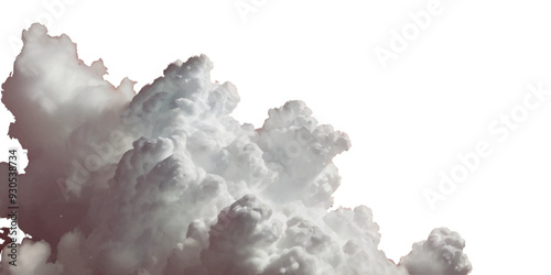 Vector realistic cutout clean cloud of smoke or fog. Fog or cloud on an isolated transparent background. Haze fog clouds on transparent background.
