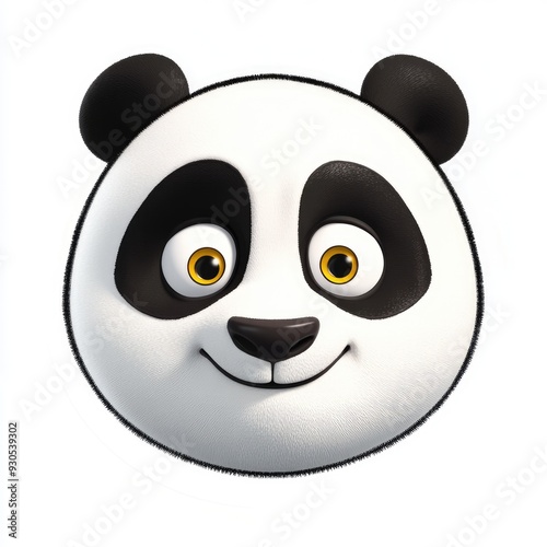 A cute and expressive panda face emoji reflecting feelings of sadness and charm