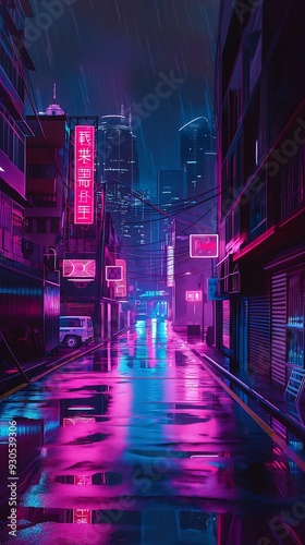 City pop vapor wave style