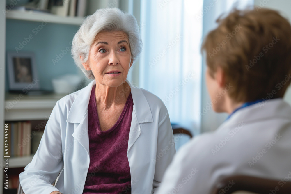 Happy elderly people feel protected with health and life insurance.