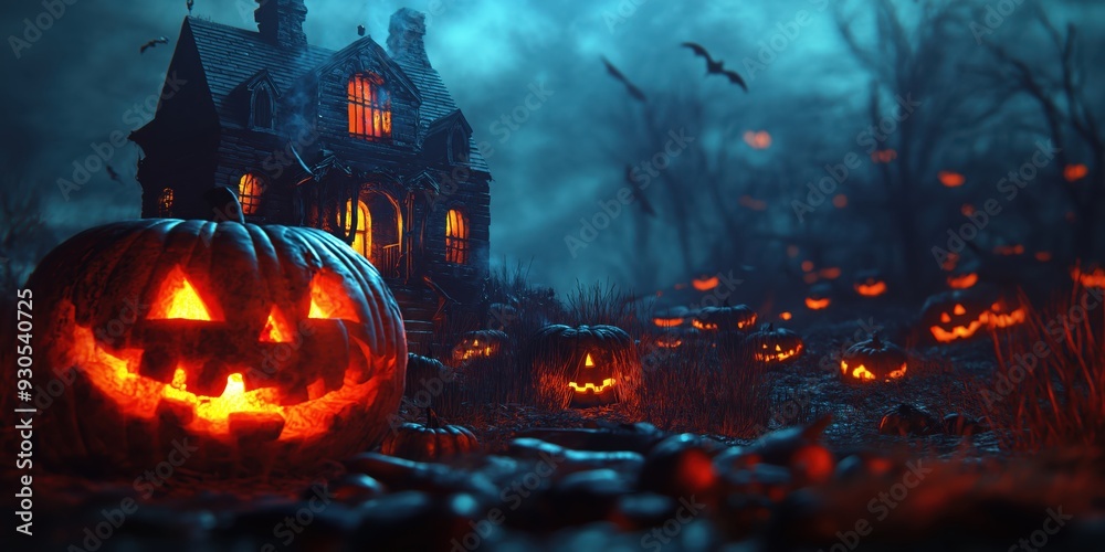 Witch in a Spooky Halloween Forest created by ai Witch in a Spooky Halloween Forest created by ai