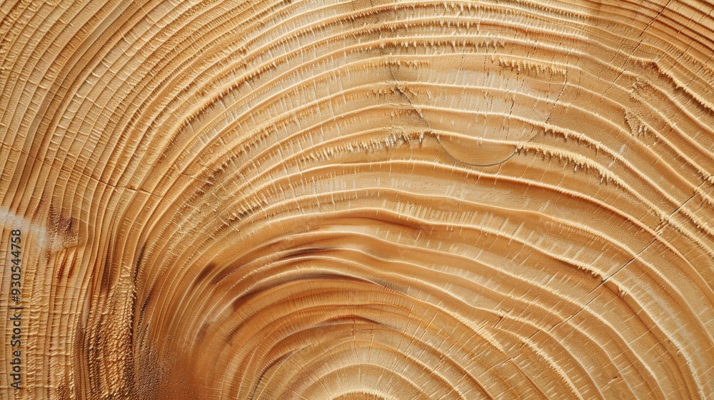 Pine wood texture with visible growth rings and light tones Pine wood texture with visible growth rings and light tones