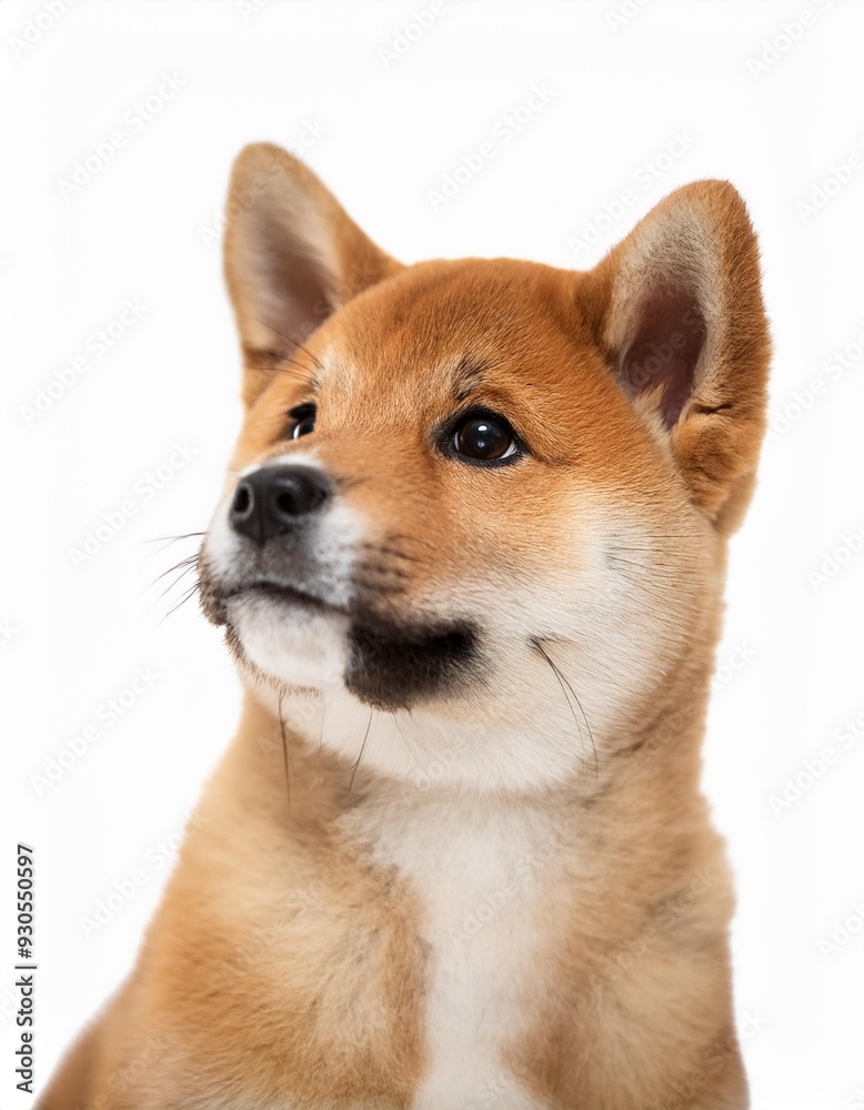 四国犬の子犬のポートレート(shikoku inu puppy portrait on white background)
四国犬の子犬のポートレート(shikoku inu puppy portrait on white background)
