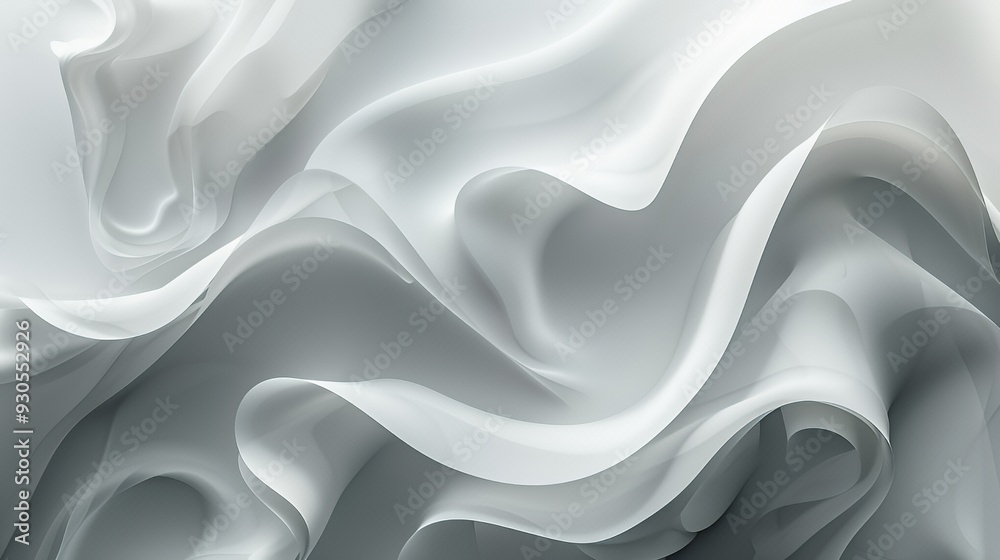 A smooth, flowing abstract design in shades of gray and white, suggesting elegance and softness. A smooth, flowing abstract design in shades of gray and white, suggesting elegance and softness.