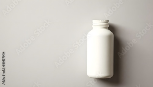 blank white plastic bottle 