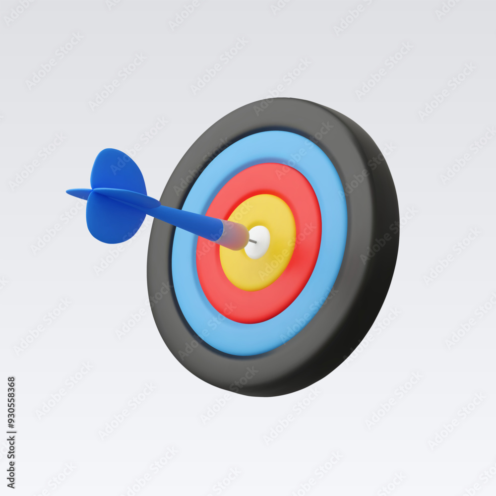 3d Realistic Target icon vector illustration 3d Realistic Target icon vector illustration