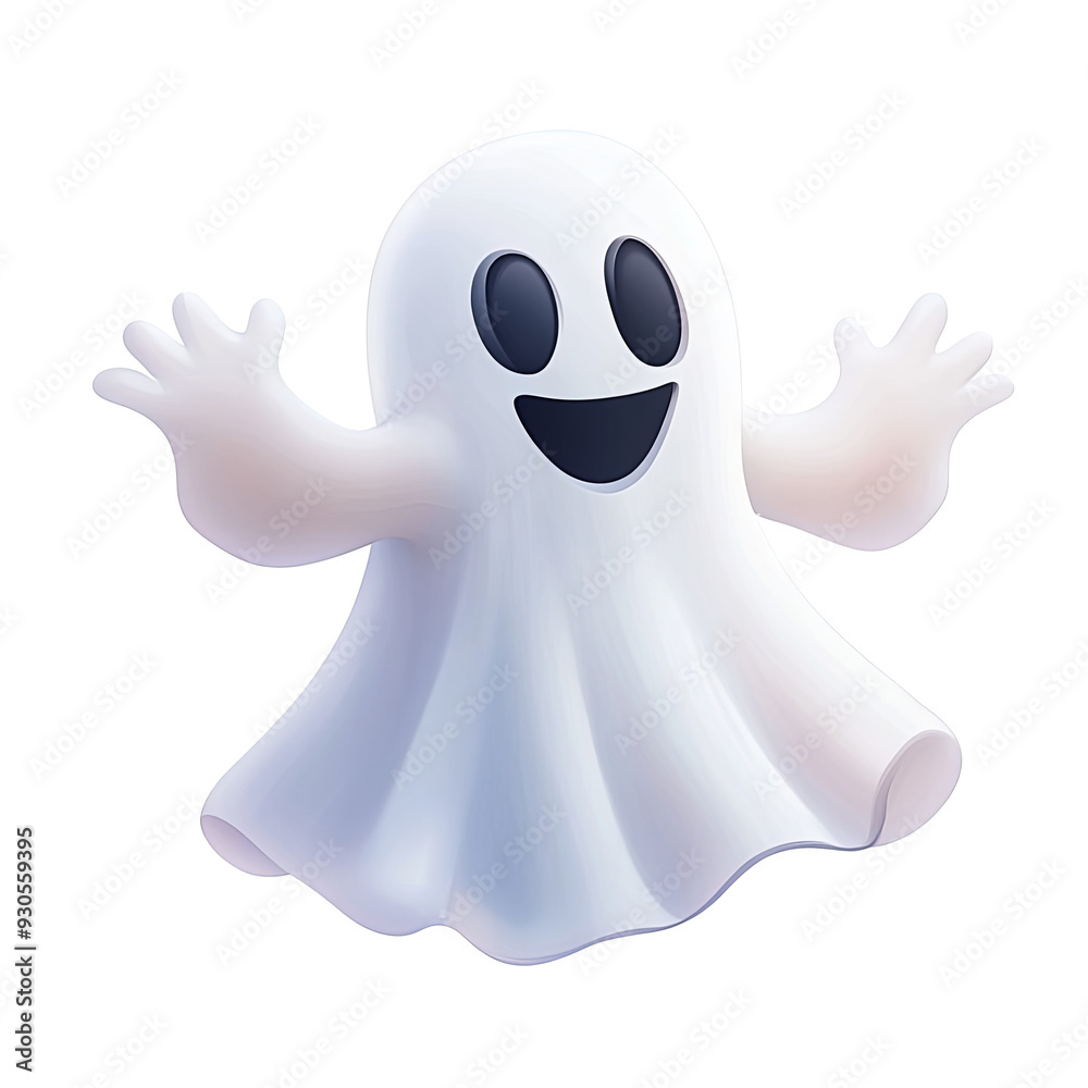 halloween cute cartoon ghost floating in the air transparent background .PNG halloween cute cartoon ghost floating in the air transparent background .PNG