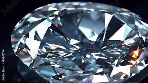 Diamond crystal elegant shiny rock