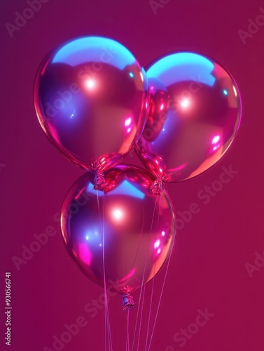 happy, new, year, 2025, ballons, zeichen, symbol, neu, modern, neon, zahlen, 3d, vibrant, hintergrund, y2k, pink, rosa, metallisch, glÃ¤nzend, funkelnd, luftballons photo