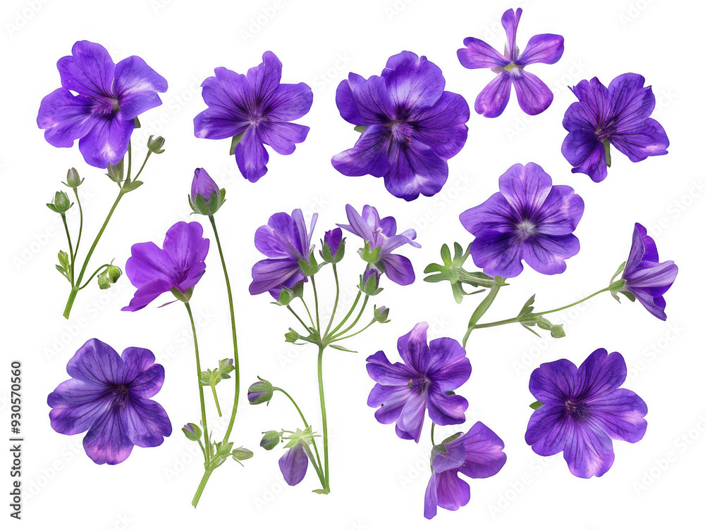 Purple Geranium Flowers Purple Geranium Flowers