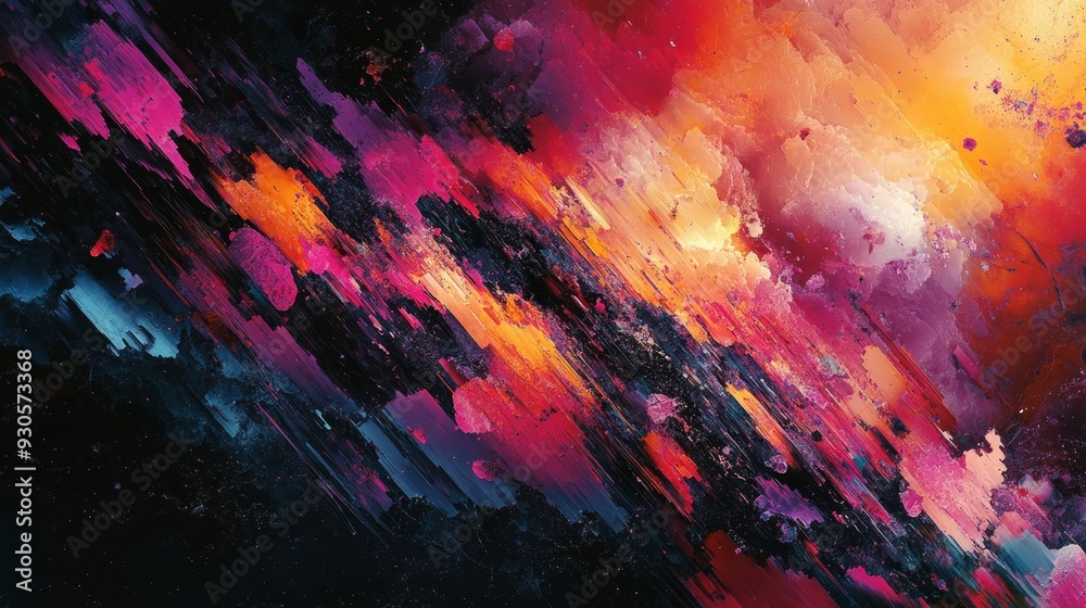 Fototapeta premium Abstract Art Background with Vibrant Colors