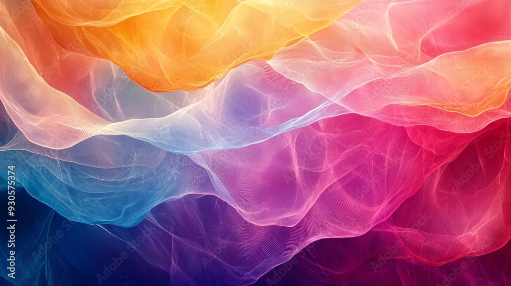 Fototapeta premium Abstract Wavy Fabric Background