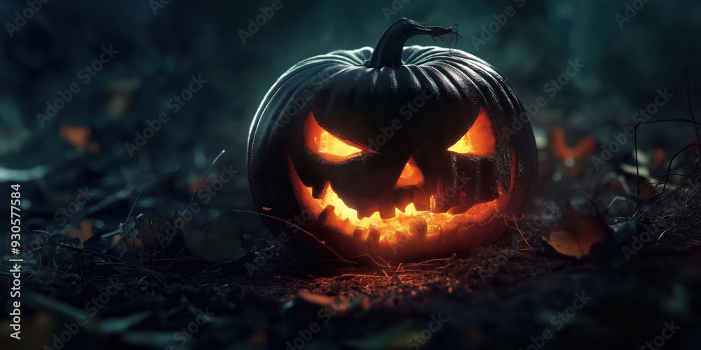 Witch in a Spooky Halloween Forest created by ai Witch in a Spooky Halloween Forest created by ai