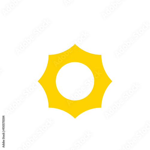 Sun sunshine set vector icons