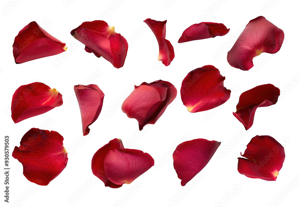 Scattered Red Rose Petals Scattered Red Rose Petals