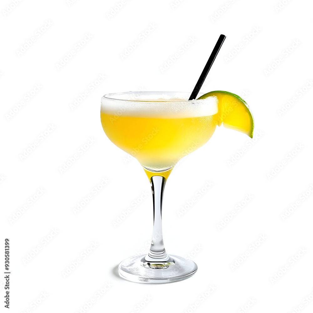 Frozen daiquiri, Fresh drink, isolated on white background Frozen daiquiri, Fresh drink, isolated on white background