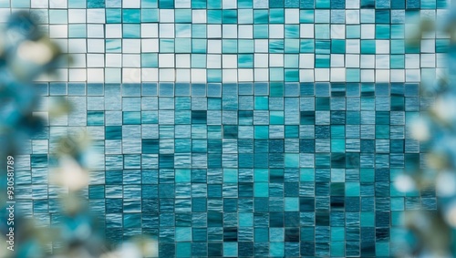 Colorful tiles capture the essence of the sea in a tranquil environment