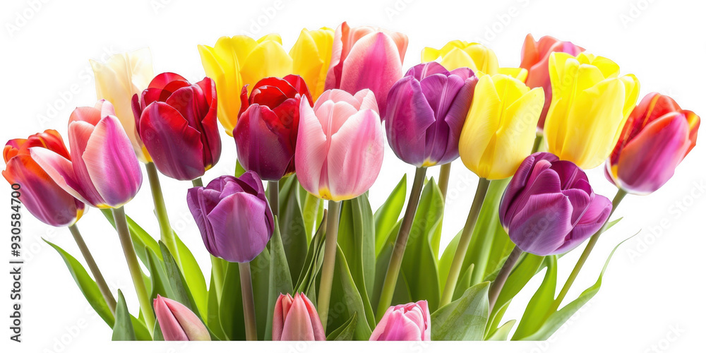 Fototapeta premium Colorful Tulip Bouquet